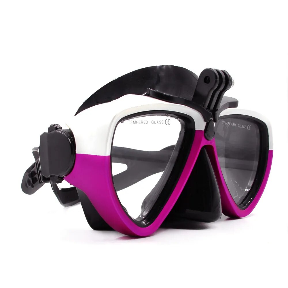 TELESIN Diving Mask Scuba Dive Snorkel Swimming Googgles Tempered Glasses for GoPro Hero Max Insta360 Osmo Action
