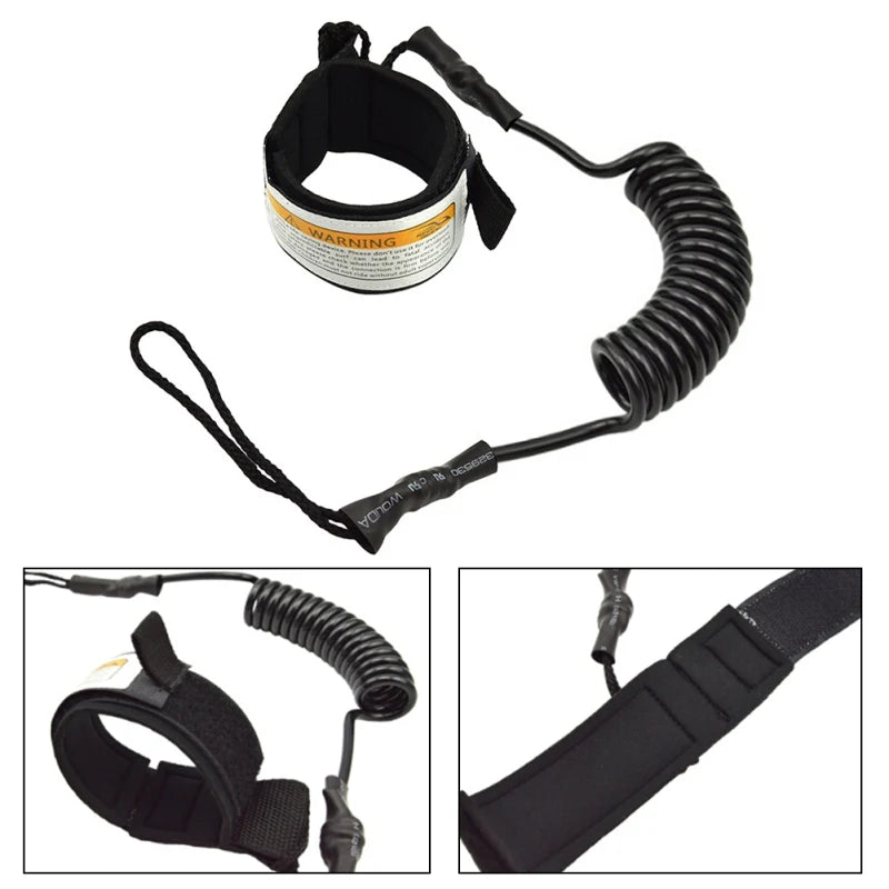 Surfing Kayak Leash Rope Boat Safety Paddle Stand Up Paddle Surfing Leash Safety Hand Rope For Surfboard Surfing Accessories