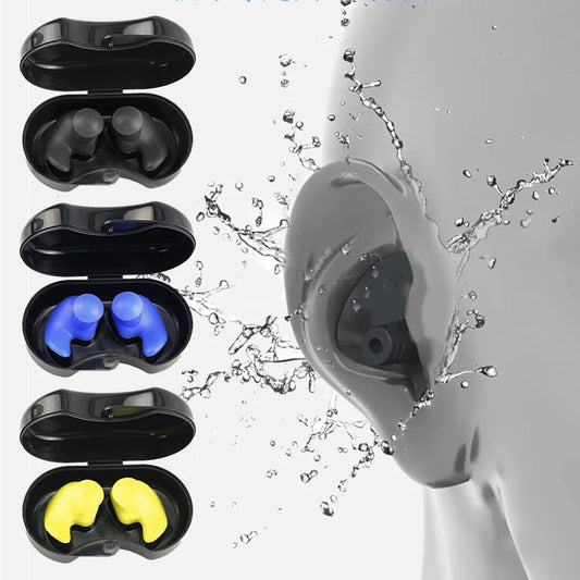 Swimming Earplugs Waterproof Reusable Silicone Ear Plugs Diving Sport Plugs For Water Surf Showering Bathing Accessories