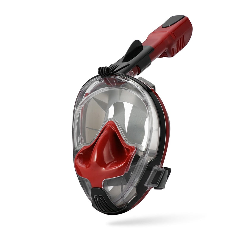 Profession Silicone Diving Mask Full Dry Double Floating Bead Waterproof Breathing Tube Swimming Training Snorkeling Equipment