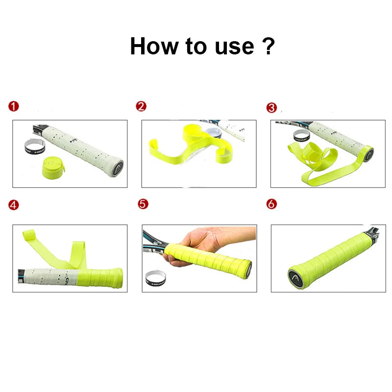 1Pcs HEAD Anti Slip Overgrip Tennis Racket Grips Set Original Padel Accessory Absorber Raquete Tennis Badminton Squash Training