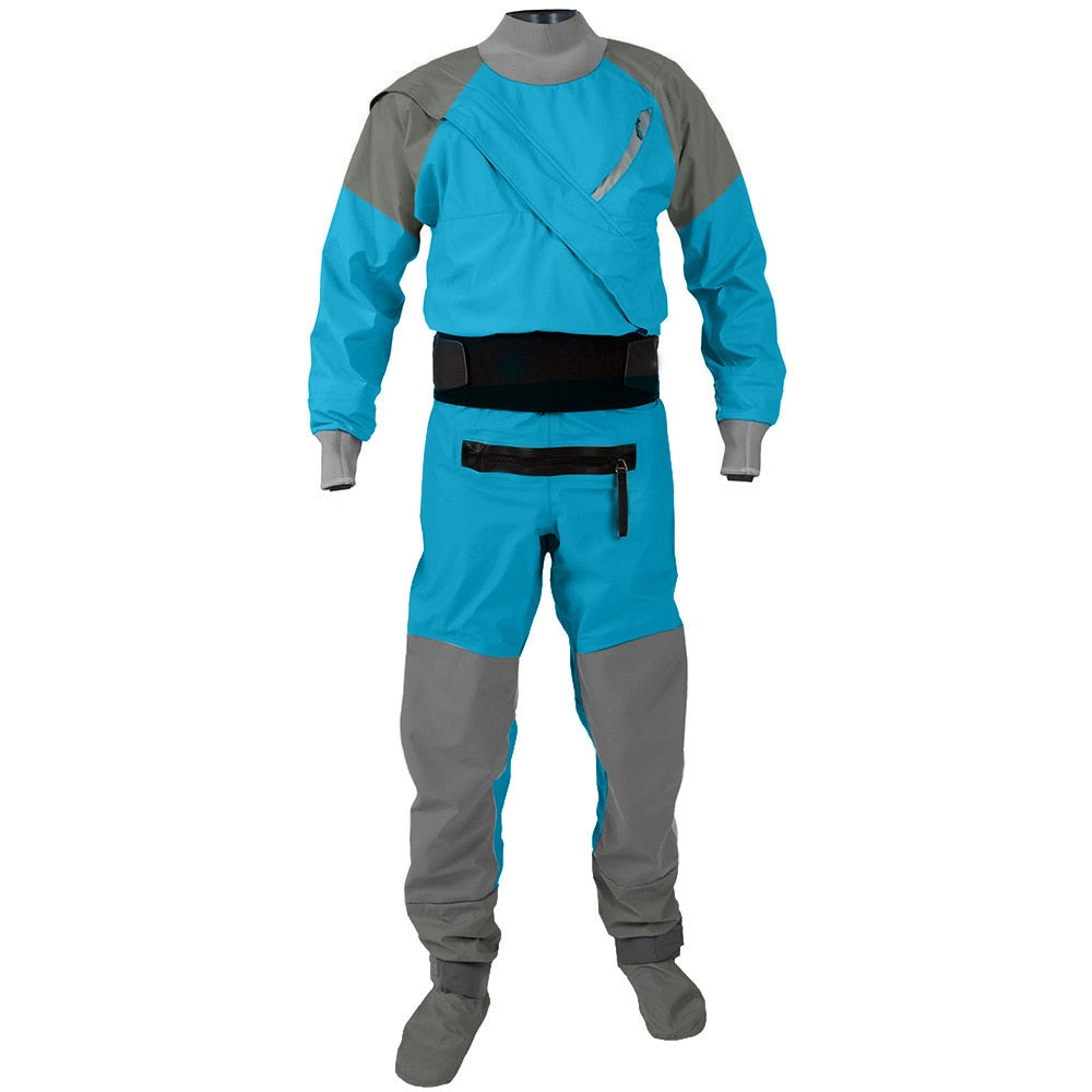Men's Dry Suit For Kayak Three-Layers Waterproof Material Fabric Padding Kayaking Surfing  One Pieces Drysuits DM19