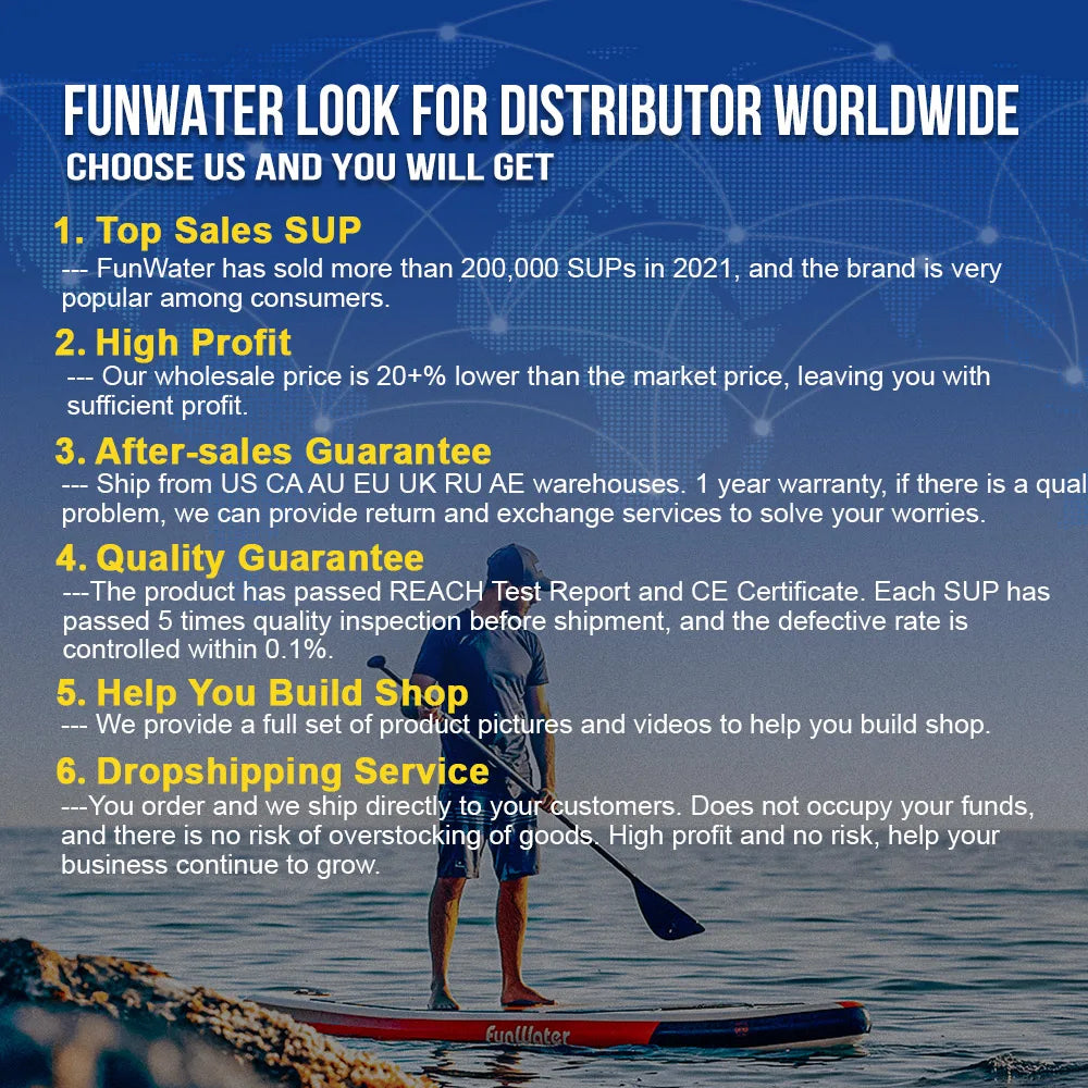 FUNWATER Free Shipping Dropshipping OEM Inflatable Price Surfboards Paddle Board sup Paddleboard Surf Rescue Body Board