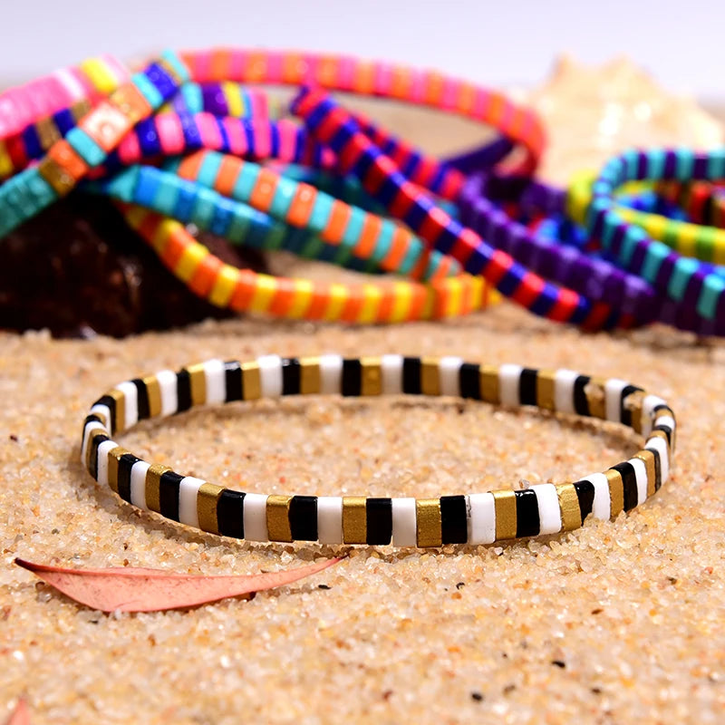 MOON GIRL Colorful Miyuki Bracelets for Women Trendy Charm Wrap Tila Delica Beads Boho Surf Pulseras Mujer Jewelry Dropshipping