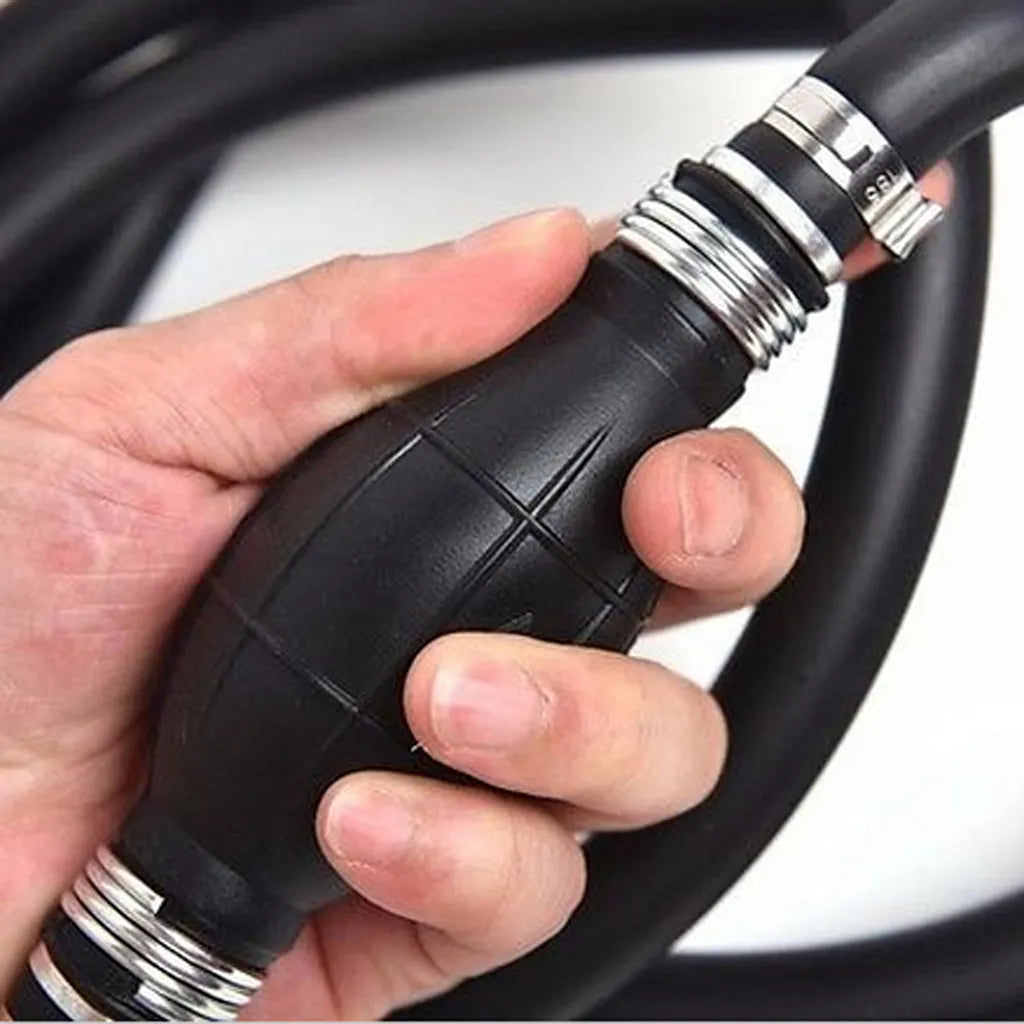 Rubber RV Marine Boat Fuel Line Hose with Primer Bulb 1/4 inch 6mm, 6 Feet/2 Meter Fuel Line Assembly for Boat RV Tractor