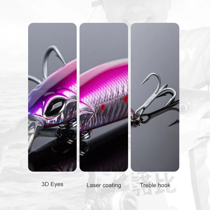 NOEBY Jerkbait Minnow Fishing Lure 110mm 19g Sinking Wobblers Sliding Weight System Artificial Bait for Sea Bass Fishing Lures