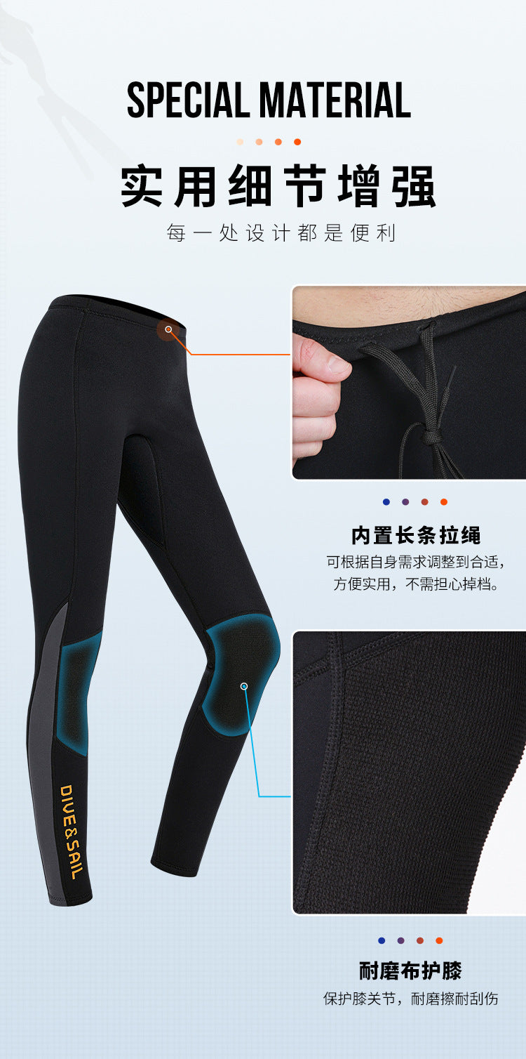 1.5/2/3mm Neoprene Surf Pants Wetsuit Diving Shorts Kitesurf Swimming Trunks Women Men Pants For Snorkeling Kayaking Drifting
