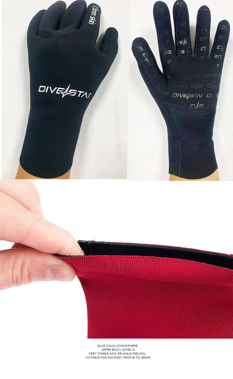 1.5mm Neoprene Diving Gloves Cut Resistant Keep Warm for Snorkeling Paddling Surfing Kayaking Canoeing Spearfishing Water Sports