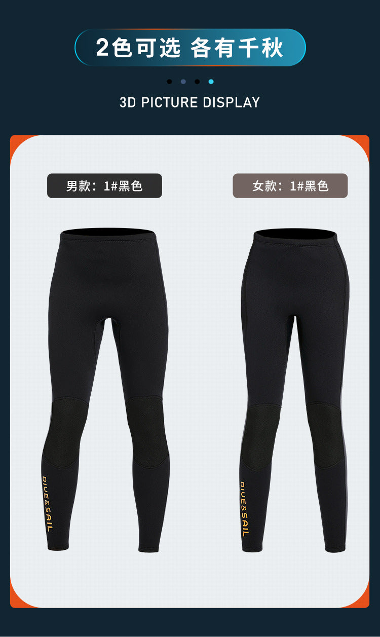 1.5/2/3mm Neoprene Surf Pants Wetsuit Diving Shorts Kitesurf Swimming Trunks Women Men Pants For Snorkeling Kayaking Drifting