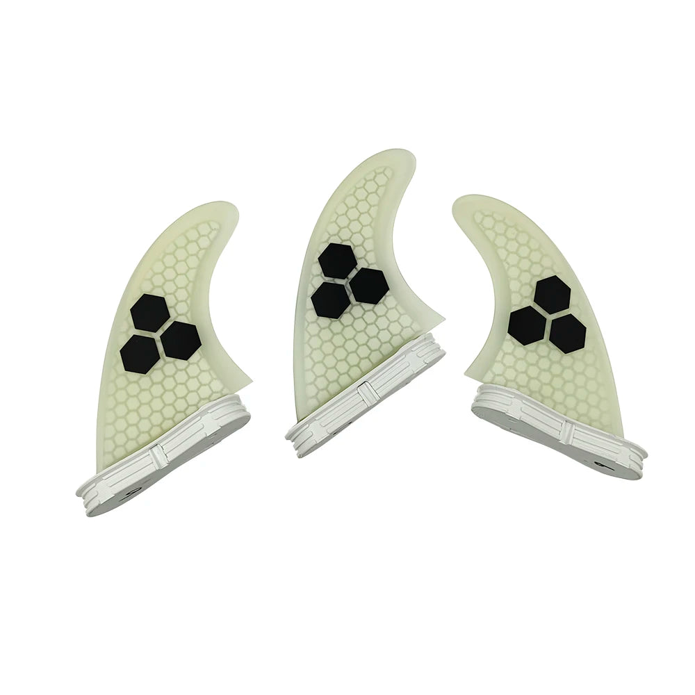 UPSURF FCS 2 FINS Surf Fin G5/G7 Surf Fin Quillas surf For Sup Thuster Fins 3pcs Honeycomb Fiberglass Surfboard Fin M/L Tri Fins