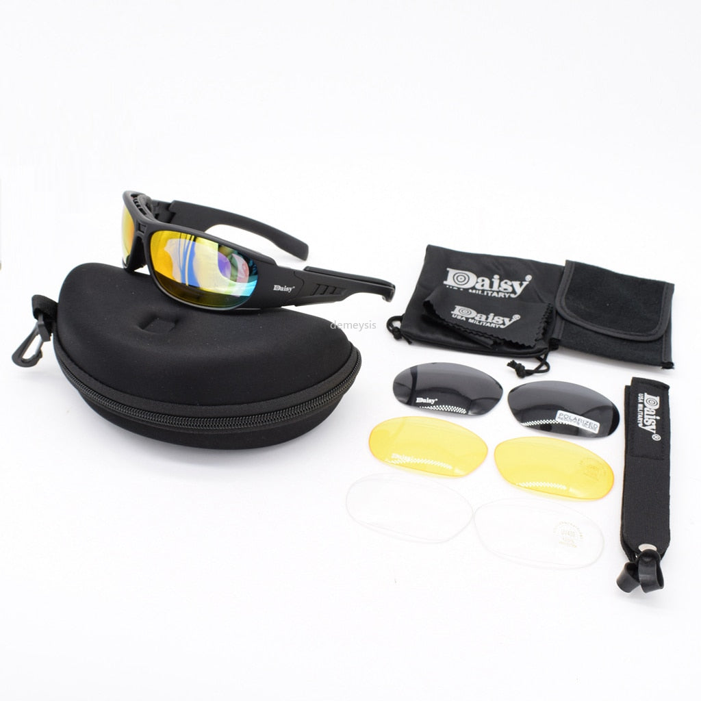Polarized Military Sunglasses Airsoft Tactical Glasses UV400 War Game Outdoor Sport Hiking Shooting Glasses