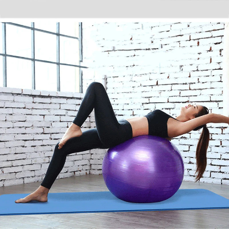Sports Yoga Balls Pilates Fitness Ball Gym Balance Fit Ball Exercise Pilates Workout Massage Ball with Pump 25/45CM