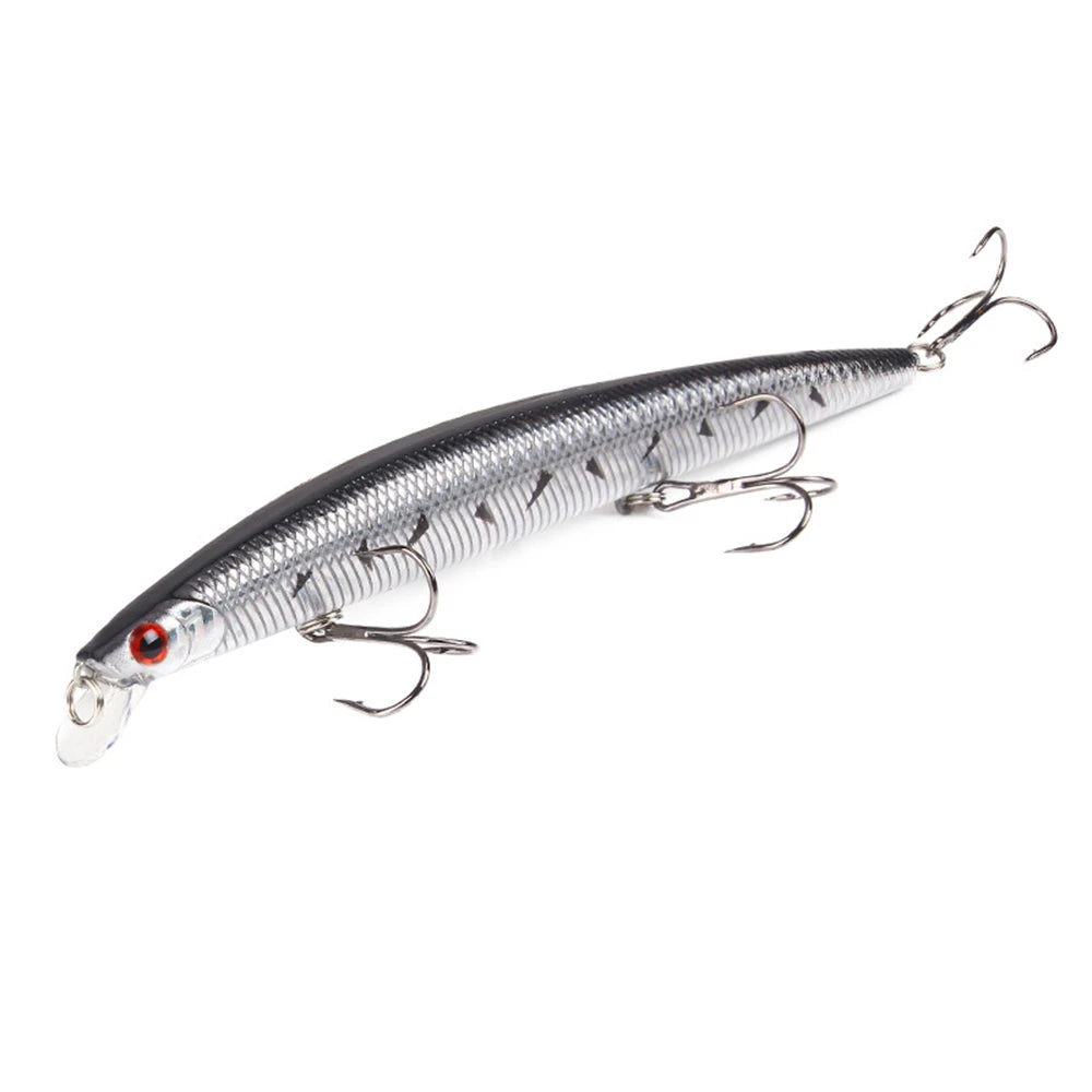 1pcs 18cm 23g Minnow Fishing Lure Laser Hard Artificial Bait Plastic Big Fake Fish Lures Sea Fishing Bait Crankbait Wobblers