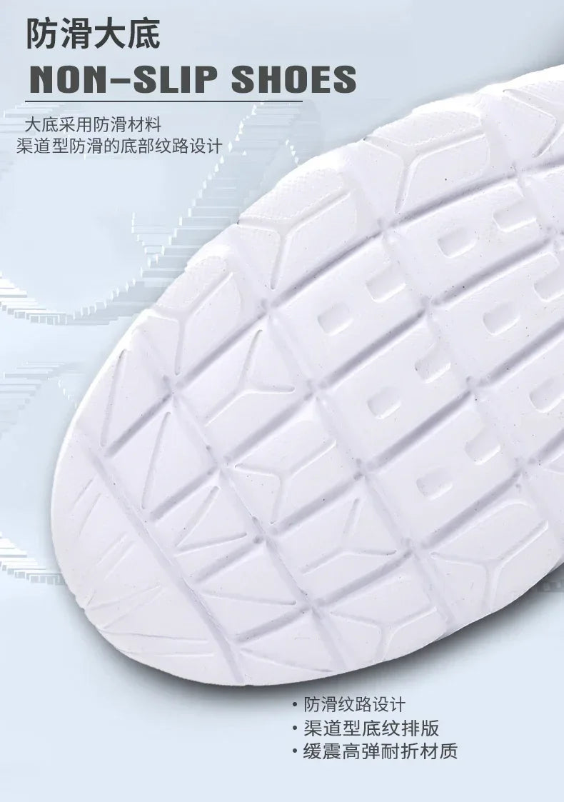 YRZL Sneakers Men Summer Casual Shoes Men Mesh Breathable Outdoor Non Slip Sports Shoes Slip on Loafers for Men Pius Size 38-46