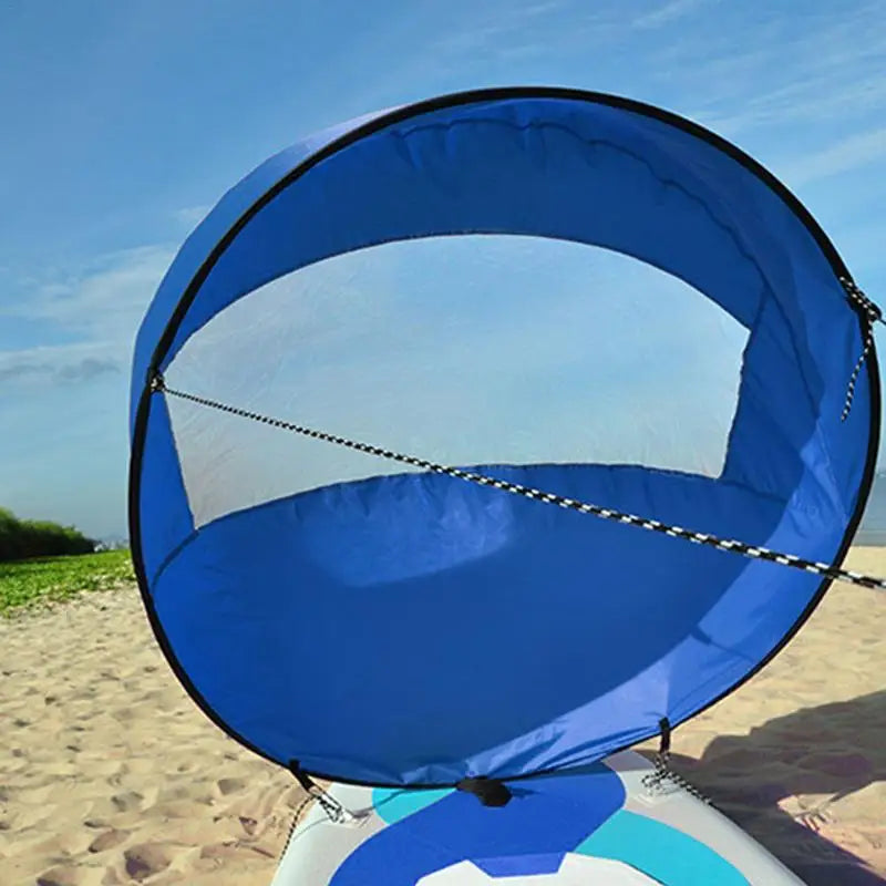 42 Inch Folding Kayak Wind Paddle Sailing Popup Paddle Sail With Clear Window For Kayaks Canoes Inflatable Boats Paddle dropship
