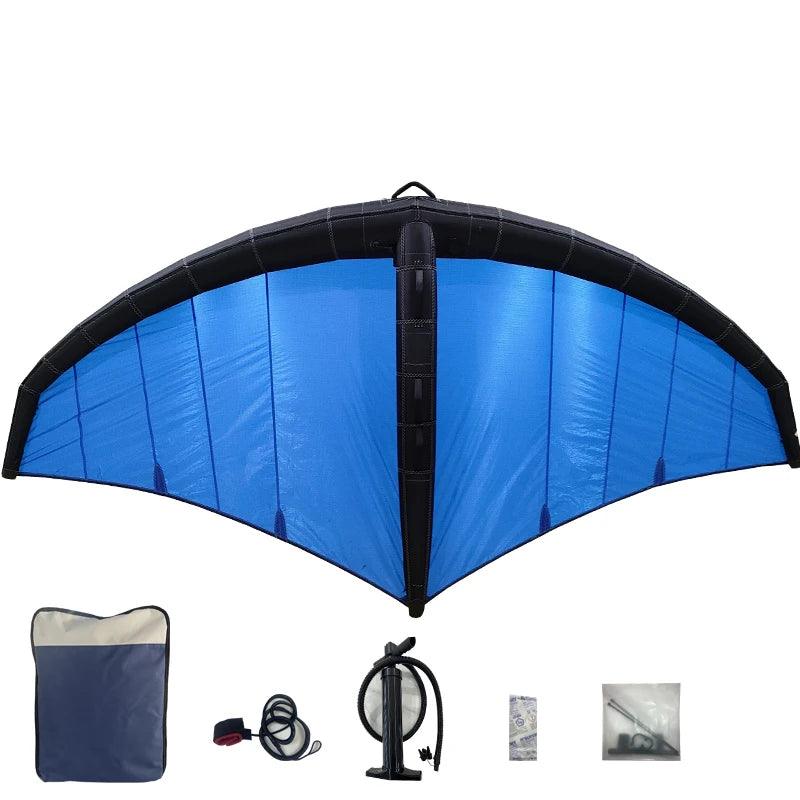 Foil Wing Kite Handheld Inflatable Wing Foil Kitesurfing Fin Wingsurfer Kite for Snow Surfing Ski Surfing