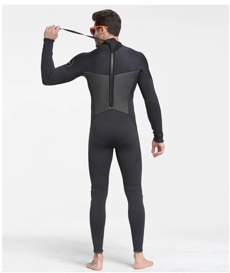 Men Wetsuit 3mm Neopreno Keep Warm One-Piece Swimsuits Quick Dry Snorkeling Kayaking Surfing Clothes Diving Suit Kitesurf