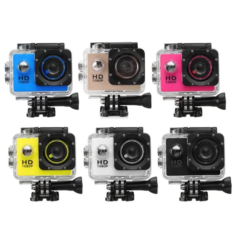 Outdoor Mini Sport Action Camera 30M 1080P Underwater Waterproof Helmet Video Recording Camera Outdoor Water Sports Cam