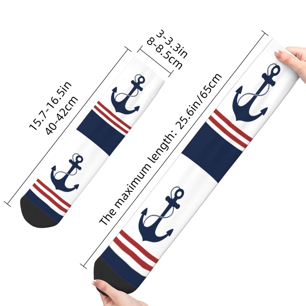 Cool Work Like A Captain Party Like A Pirate Socks Men Women Warm 3D Printed Nautical Skull Sailor Sports Basketball Socks