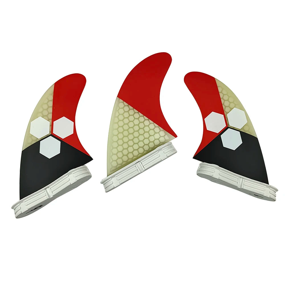 UPSURF FCS 2 FINS Surf Fin G5/G7 Surf Fin Quillas surf For Sup Thuster Fins 3pcs Honeycomb Fiberglass Surfboard Fin M/L Tri Fins