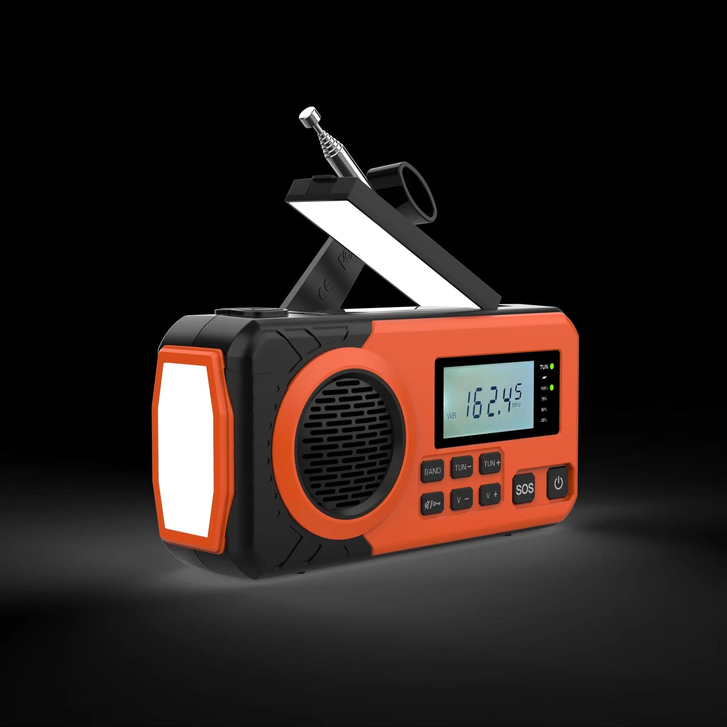 Solar Hand Crank Emergency Weather Radio,SW/AM/FM Portable Radio with 3 LED Flashlight 4000mAh Power Bank Cellphone Charger