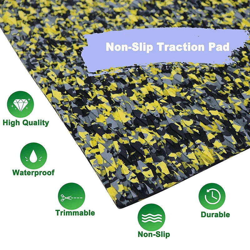 1200x550x5mm EVA Traction Foam Surfboard Jet Skis Pads SUP Paddleboard Boat Deck Sheet Anti Skid Water Sport Flooring