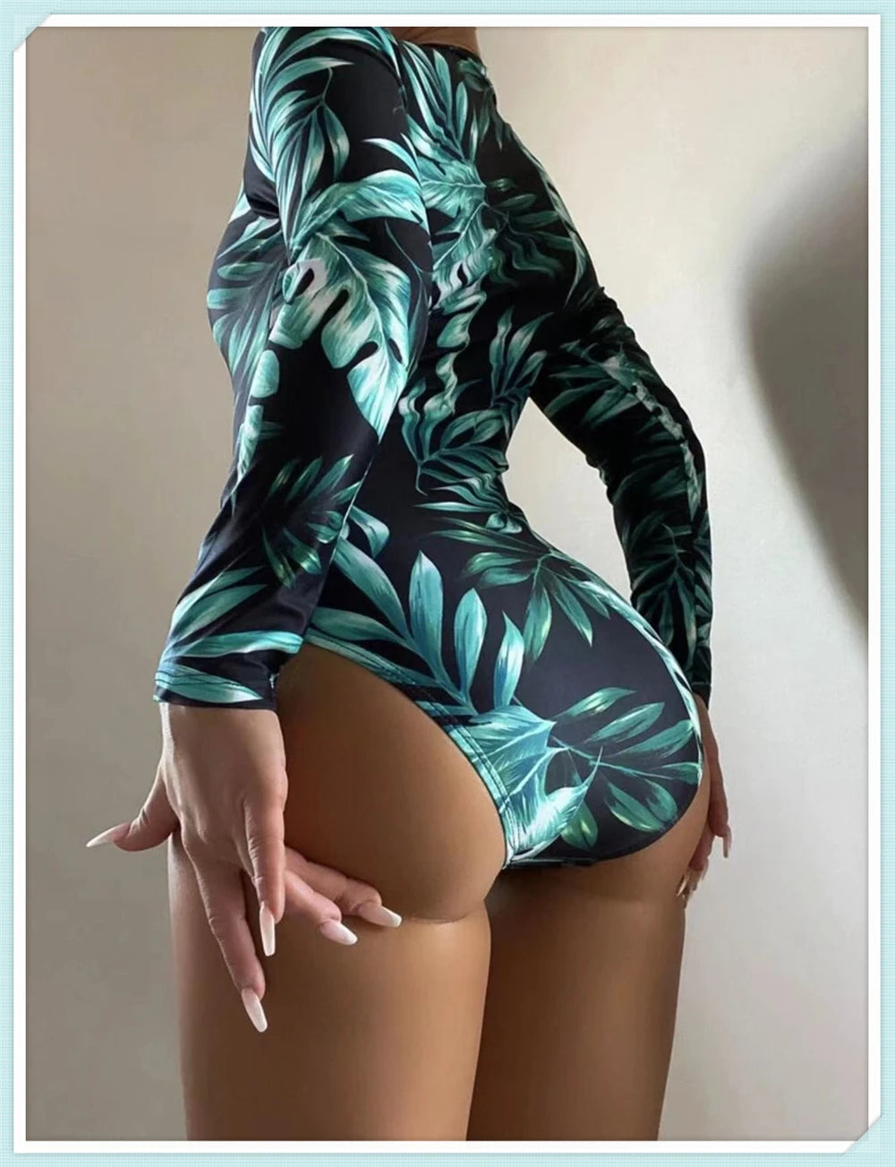 Solid Diving Clothes 2023 Women Zipper One Piece Bathers Bathing Swimming Swim Suit Female Long Sleeve Swimwear Surf Swimsuit