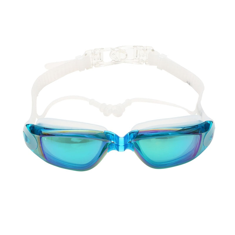 Optical Swimming Goggles Men Women Myopia Pool Earplug Professional Waterproof Swim Eyewear Prescription Adult Diving Glasses