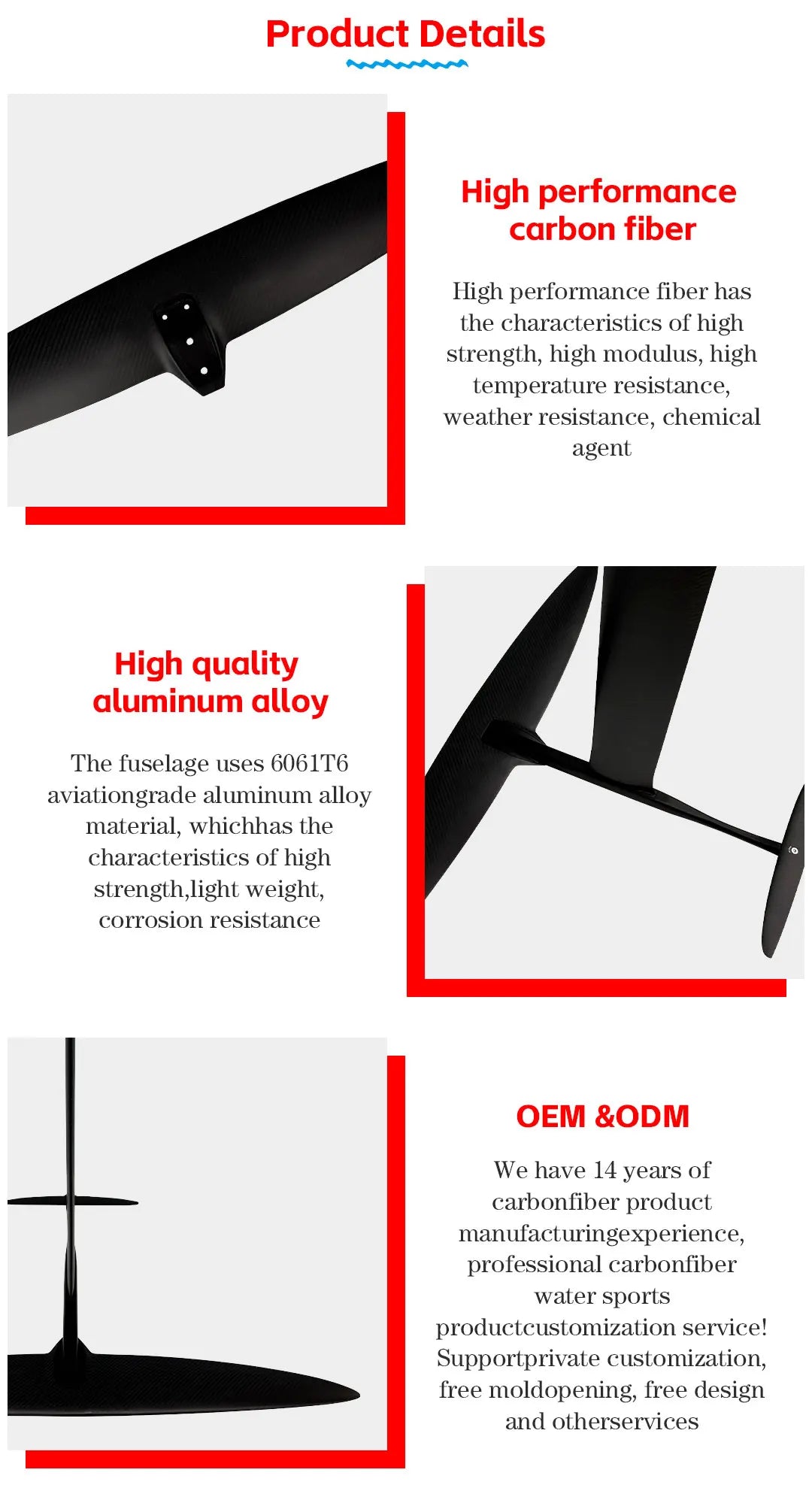 Hot Selling Advanced ART Series-V2 999 Hydrofoil Advanced Carbon Fiber 1038sqcm Ultra-Light Ultra-Fast Kite Surfing Tool