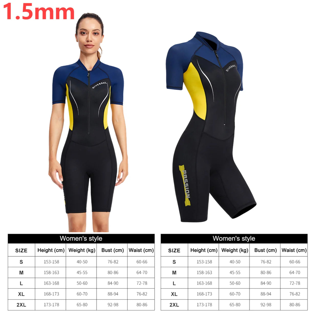 3mm Neoprene Wetsuits Full Body Women Diving Suits Scuba Snorkeling Surfing Water Sports Keep Warm Long Sleeve Diving Clothing