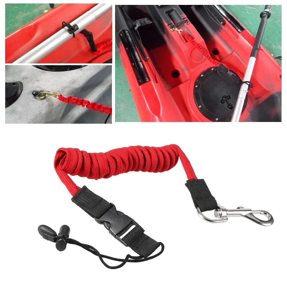 Kayak Paddle Leash Surfboard Surfing Rope Safety Leash Rowing Boats Lanyard Fishing Rod Canoe Accessories