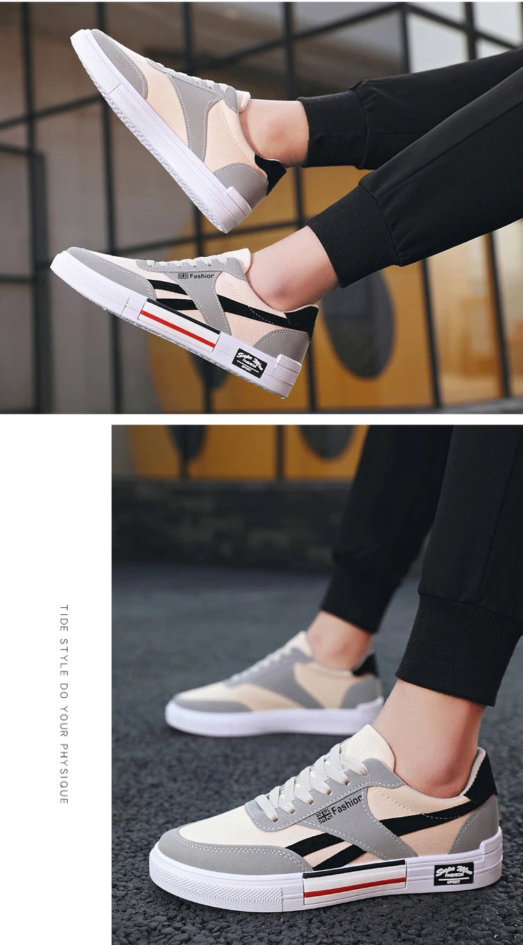 Summer Fashion Men Sneakers Breathable Casual Shoes for Man Flat Casual Sneakers Mens 2024 New Vulcanized Shoes Erkek Ayakkabı