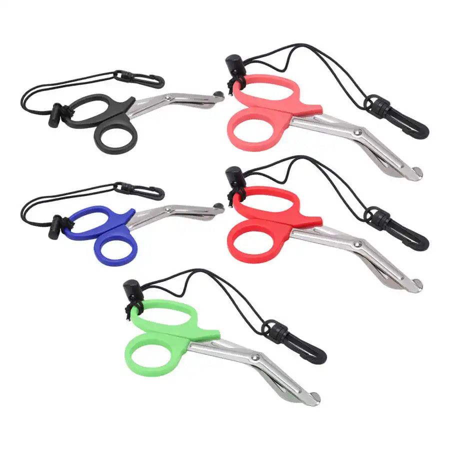 Diving Shears Safety Diving Scissors Stainless Steel Diver Shears with Lanyard and Buckle Diving Accessories