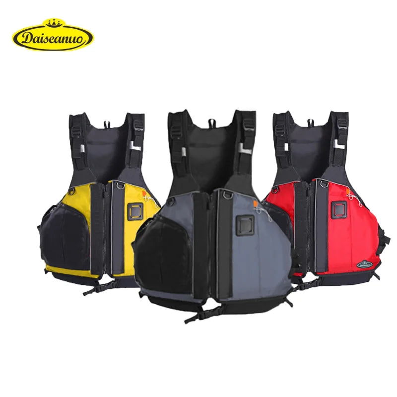 Daiseanuo-Life Jacket for Adults and Kids, Buoyancy Aids, PFD, Men Kayak, Rafting, Sailing, Sailing, Buoyancy, Pockets