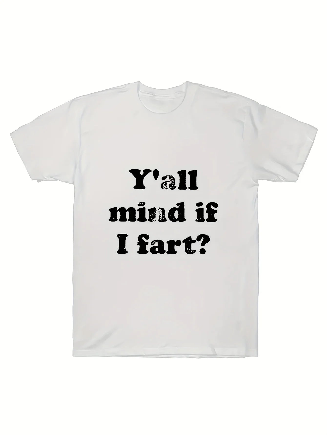 Unique I Love To Fart Graphic Print Crew Neck Short Sleeve  T-Shirt for Men - Comfortable Breathable and Fashionable Casual Wear