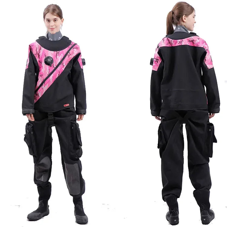 Unisex Drysuit UK Waterproof and Breathable Plus Size (L XL XXL) for Adults 5mm Wetsuits for Diving