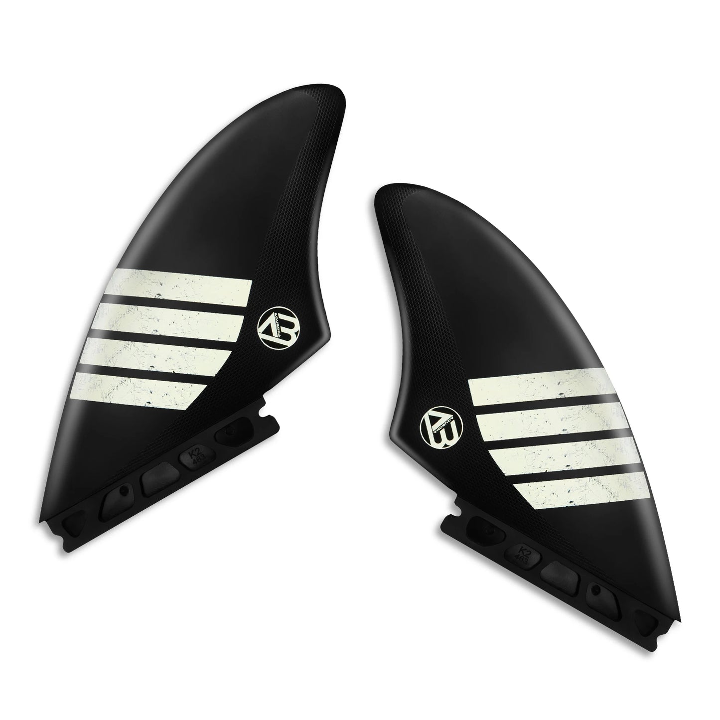 Surfboard Twin Keel Fins (2 Fins) Dual Tab Single Tab Sizes for Longboard Surfboard Funboard