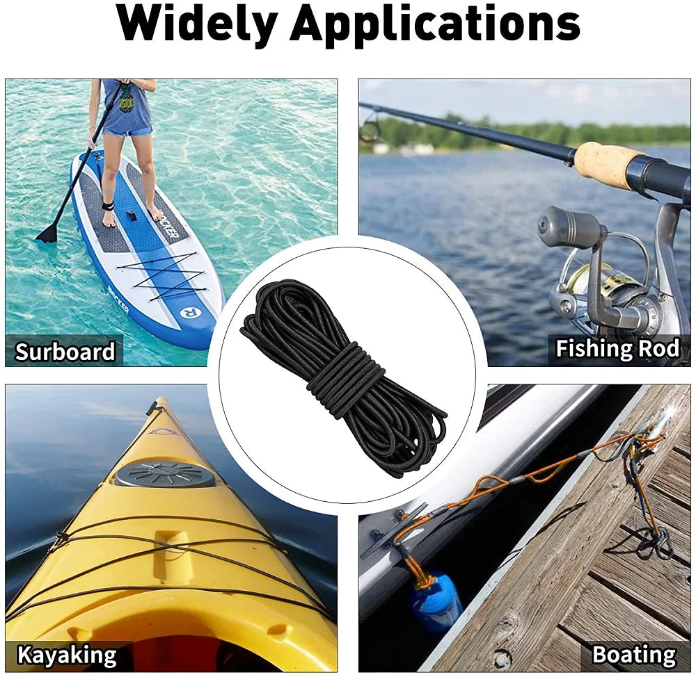 Bungee cabo de choque estiramento corda forte elástico corda para diy jóias fazendo projeto ao ar livre tendas caiaque barco saco bagagem
