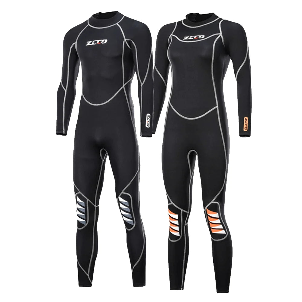 Wetsuit Men Women 3mm Neopreno Surf Suit Kitesurf Winter Swimwear Roupa De Mergulho Swimsuits Rash Guards Scuba Diving Suit