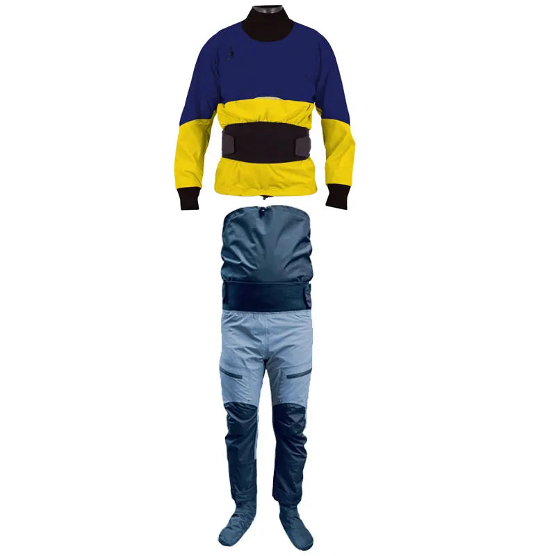 Drysuit Separate Dry Cag Trousers Combo Flexibility Waterproof Spray Jacket for paddling Canoeing Boating Trouring Winter Spring