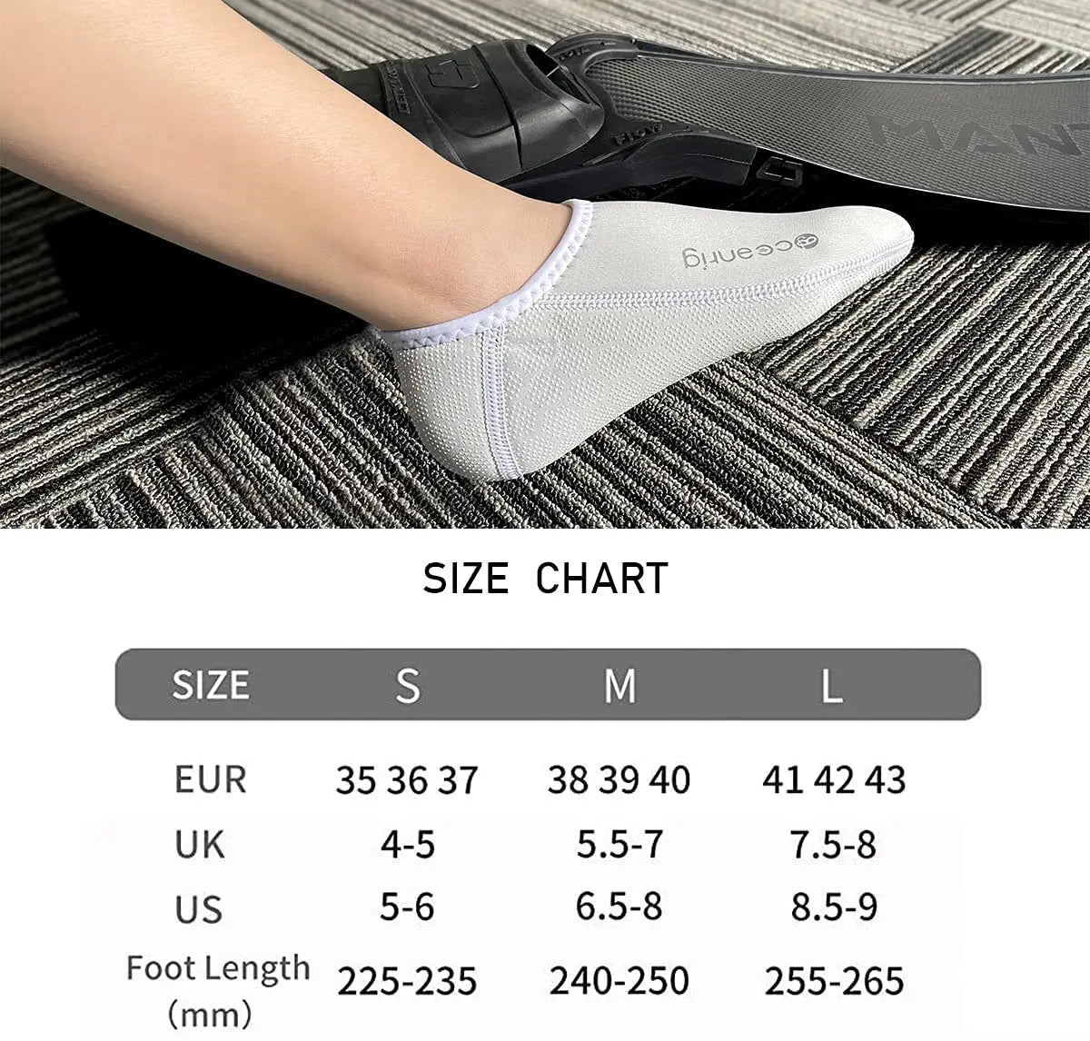 Scuba Free Diving Socks Neoprene 3mm Thickness Surfing Water Boots Beach Swimming Anti Slip Warm Shoes Good Elasticity Fin Socks