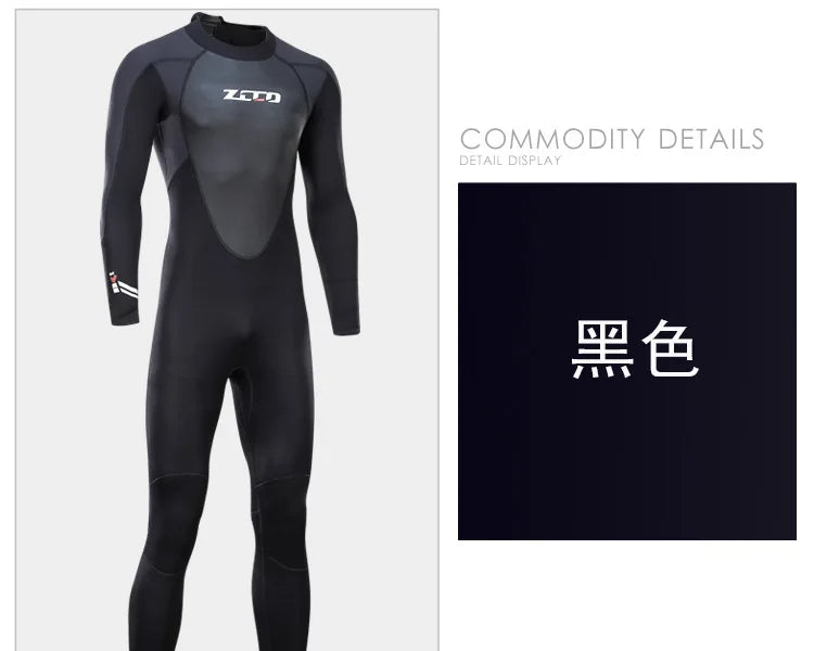 Wetsuit Men Women 3mm Neopreno Surf Suit Kitesurf Winter Swimwear Roupa De Mergulho Swimsuits Rash Guards Scuba Diving Suit