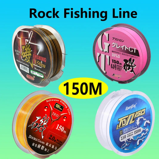 150m Rock Fishing-Line Semi-Floating Fishing Special Line 4 Colors High Quality Monofilament Nylon Lure Sea Pole Fishing Line