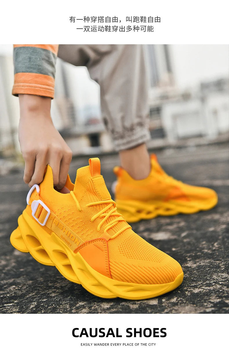 Men Shoes Breathable Fashion Mesh Running Shoes Man High Quality Unisex Light Tennis Baskets Athletic 2023 Sneakers for Men