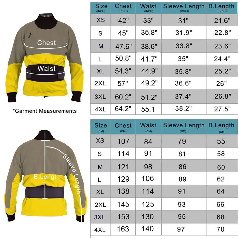 Drysuit Separate Dry Cag Trousers Combo Flexibility Waterproof Spray Jacket for paddling Canoeing Boating Trouring Winter Spring