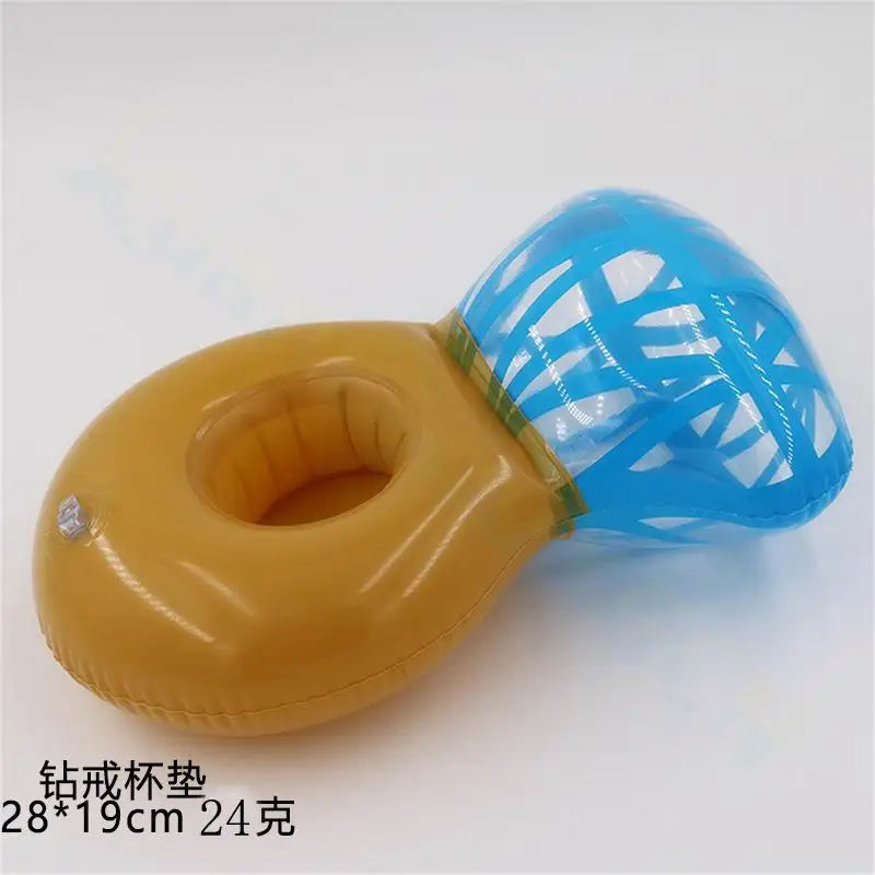 Inflatable Drink Holders Floating Toy Pool Party Bath drinking cup Seat Boat Kids Swimming Inflatable Float Water Fun Pool Toys