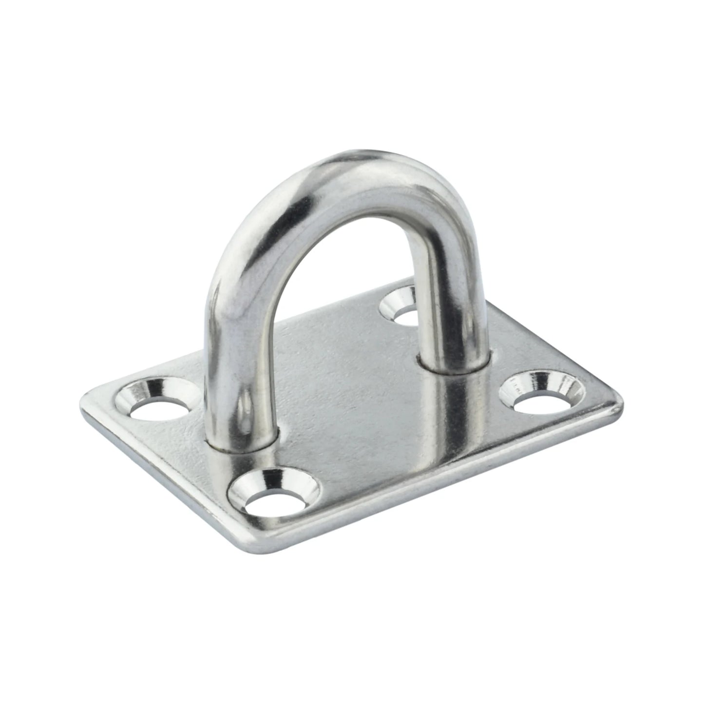 1pc 316 Stainless Steel Square Pad Eye Plate Hook 5mm/6mm/8mm Hanger Heavy Duty Ceiling Wall Boating Yacht Shade Sailing Marine
