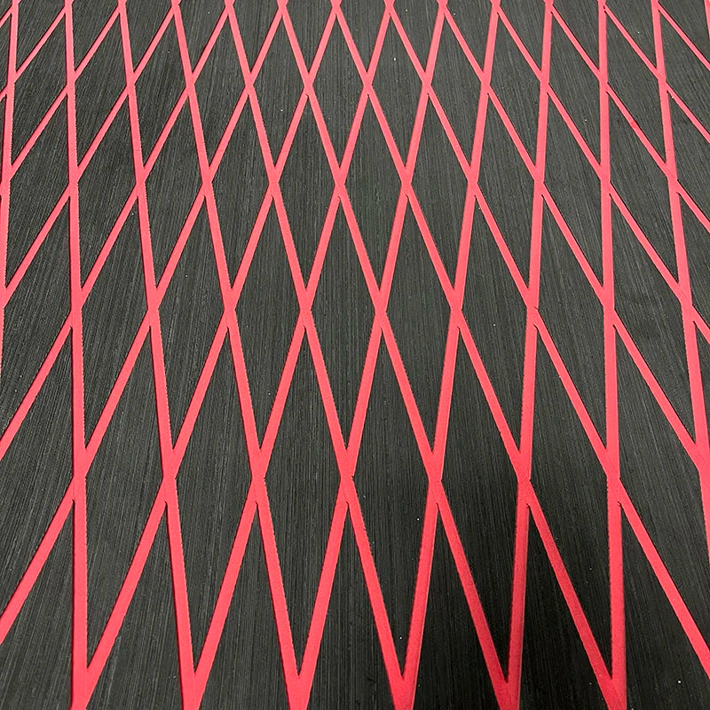 1900*350*6MM Eva Boat Decking Sheet Marine Flooring Anti Slip Pad With Rhombus Diamond Pattern Self-Adhesive Surfboard Traction