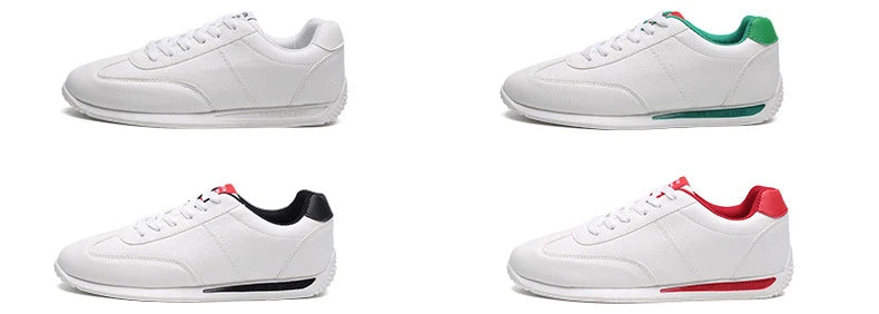 New PU Leather Sneakers Men Comforthable Vulcanized Shoes 2024 Trend Boys Sport Sneakers Mens Casual Shoes Fashion School Tennis