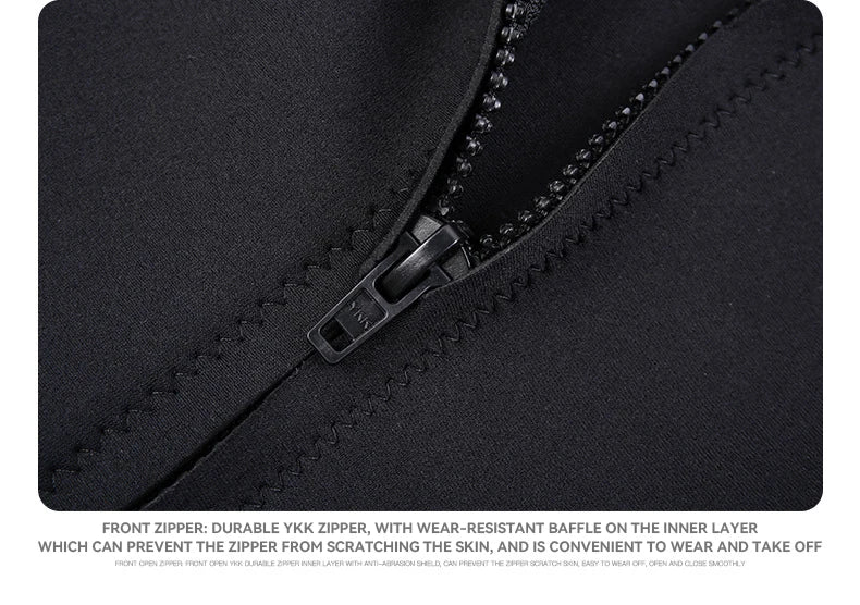 2mm Neoprene Men's Diving Jacket Warm Cold-proof Sunscreen Long-sleeved Split Swimming Surfing Deep Snorkeling Wetsuit Top